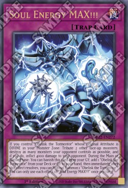 Yu-Gi-Oh! 2022 Tin of the Pharaoh's Gods Mega Pack MP22-EN272 Soul Energy MAX!!! Ultra Rare