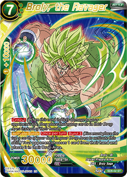 DBS Series 6 Starter Rising Broly SD8-002 Broly, the Ravager Foil