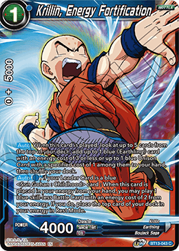 DBS Supreme Rivalry BT13-043 Krillin, Energy Fortification