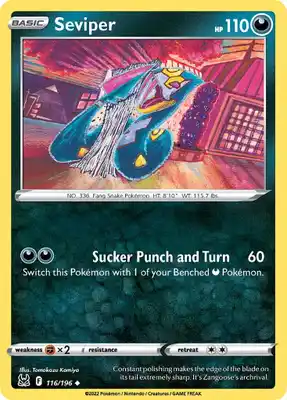 SWSH Lost Origin 116/196 Seviper