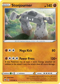 SWSH Rebel Clash 111/192 Stounjourner Reverse Holo