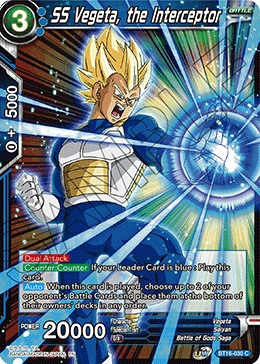 DBS Realm of the Gods BT16-030 SS Vegeta, the Interceptor Foil