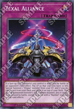 Yu-Gi-Oh! 2022 Tin of the Pharaoh's Gods Mega Pack MP22-EN102 Zexal Alliance