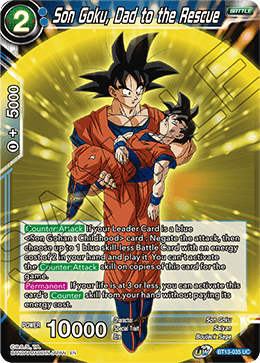 DBS Supreme Rivalry BT13-035 Son Goku, Dad to the Rescue Foil
