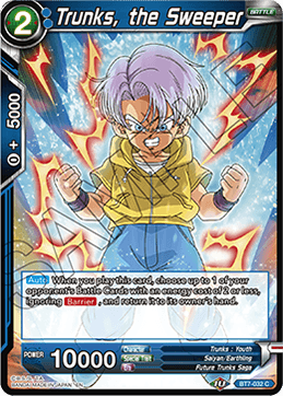 DBS Assault of the Saiyans BT7-032 Trunks, the Sweeper