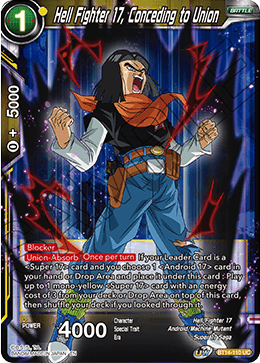 DBS Cross Spirits BT14-110 Hell Fighter 17, Conceding to Union Foil