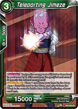 DBS The Tournament of Power TB1-062 Teleporting Jimeze