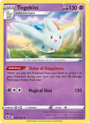 SWSH Astral Radiance 057/189 Togekiss Reverse Holo