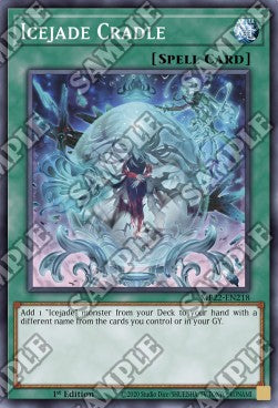 Yu-Gi-Oh! 2022 Tin of the Pharaoh's Gods Mega Pack MP22-EN218 Icejade Cradle