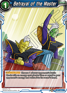 DBS Assault of the Saiyans BT7-045 Betrayal of the Master Foil