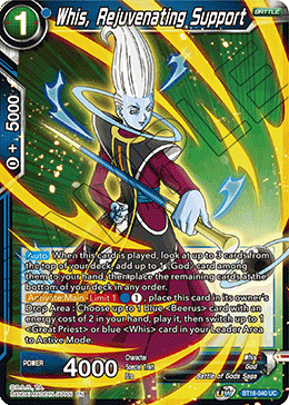 DBS Realm of the Gods BT16-040 Whis, Rejuvenating Support Foil