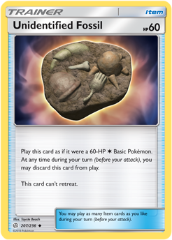 SM Cosmic Eclipse 207/236 Unidentified Fossil