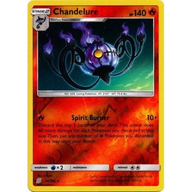 SM Unified Minds 030/236 Chandelure Reverse Holo