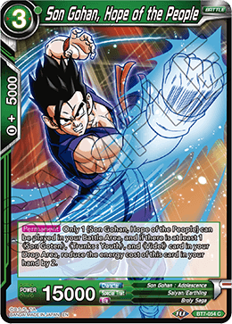 DBS Assault of the Saiyans BT7-054 Son Gohan, Hope of the People