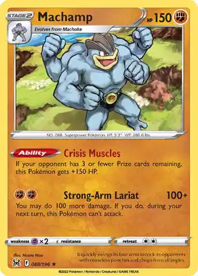 SWSH Lost Origin 088/196 Machamp Reverse Holo