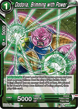 DBS Rise of the Unison Warrior BT10-082 Dodoria, Brimming with Power
