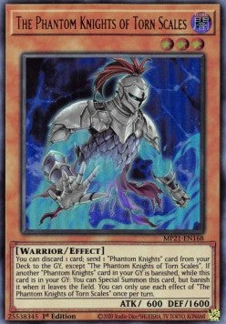 Yu-Gi-Oh! 2021 Tin of Ancient Battles Mega Pack MP21-EN168 The Phantom Knights of Torn Scales Ultra Rare