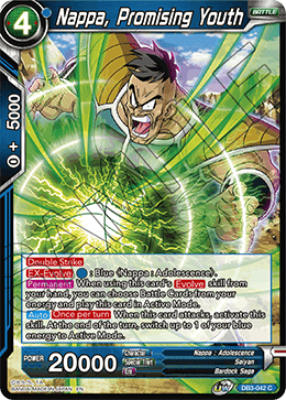 DBS Draft Box 6: Giant's Force DB3-042 Nappa, Promising Youth