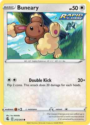 SWSH Fusion Strike 212/264 Buneary