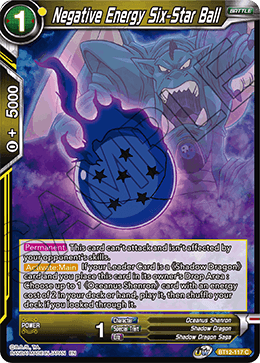 DBS Vicious Rejuvenation BT12-117 Negative Energy Six-Star Ball