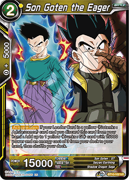 DBS Rise of the Unison Warrior BT10-102 Son Goten the Eager Foil