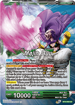 DBS Cross Spirits BT14-062 Majin Buu (Leader) Foil