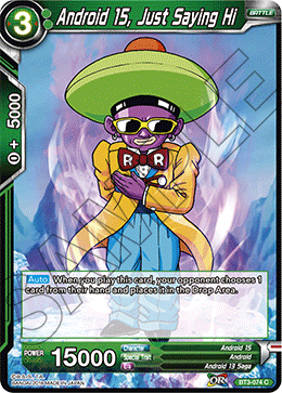 DBS Cross Worlds BT3-074 Android 15, Just Saying Hi Foil