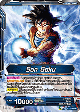 DBS Cross Worlds BT3-032 Son Goku / Heightened Evolution Super Saiyan 3 Son Goku (Leader) Foil