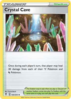 SWSH Evolving Skies 144/203 Crystal Cave Reverse Holo