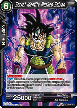 DBS Rise of the Unison Warrior BT10-140 Secret Identity Masked Saiyan