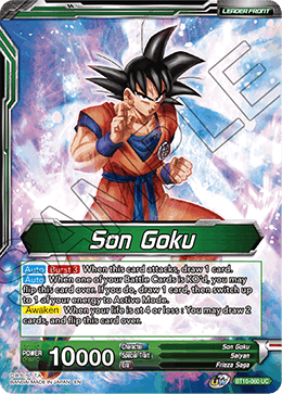 DBS Rise of the Unison Warrior BT10-060 Son Goku / Ferocious Strike SS Son Goku (Leader) Foil