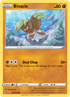 SWSH Rebel Clash 103/192 Binacle Reverse Holo