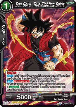 DBS Vicious Rejuvenation BT12-128 Son Goku, True Fighting Spirit Foil