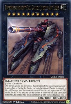 Yu-Gi-Oh! Maximum Gold El Dorado MGED-EN066 Superdreadnought Rail Cannon Juggernaut Liebe