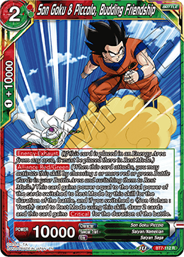 DBS Assault of the Saiyans BT7-112 Son Goku & Piccolo, Budding Friendship Foil