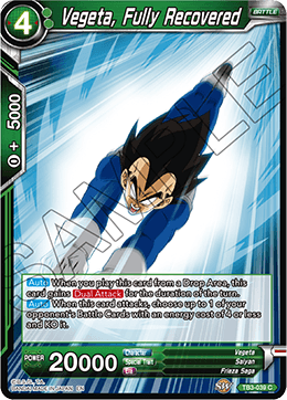 DBS Clash of Fates TB3-039 Vegeta, Fully Recovered