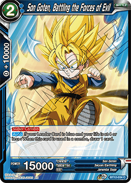 DBS Vicious Rejuvenation BT12-034 Son Goten, Battling the Forces of Evil