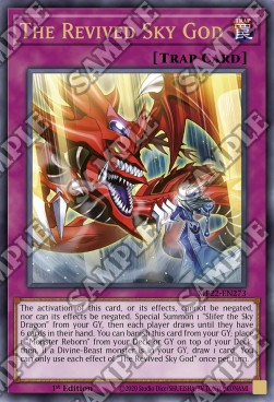 Yu-Gi-Oh! 2022 Tin of the Pharaoh's Gods Mega Pack MP22-EN273 The Revived Sky God Ultra Rare