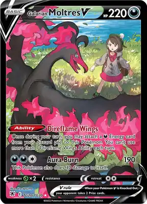 SWSH Astral Radiance TG20/TG30 Galarian Moltres V