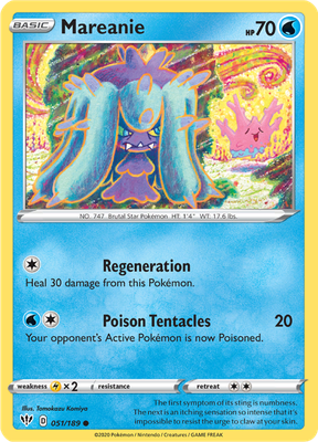 SWSH Darkness Ablaze 051/189 Mareanie
