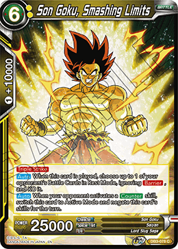 DBS Draft Box 6: Giant's Force DB3-078 Son Goku, Smashing Limits