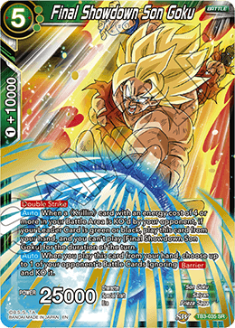 DBS Clash of Fates TB3-035 Final Showdown Son Goku (SR)