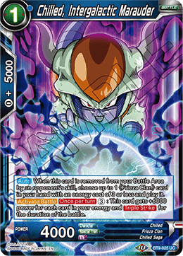 DBS Universal Onslaught BT9-025 Chilled, Intergalactic Marauder Foil