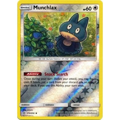 SM Unified Minds 173/236 Munchlax Reverse Holo