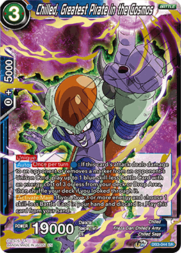 DBS Draft Box 6: Giant's Force DB3-044 Chilled, Greatest Pirate in the Cosmos (SR)