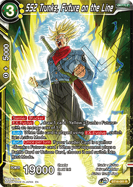 DBS Realm of the Gods BT16-081 SS2 Trunks, Future on the Line