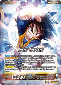 DBS Promotion Card P-073 Son Goten (Leader) Foil