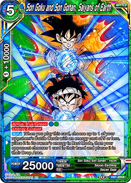 DBS Draft Box 4: Dragon Brawl DB1-091 Son Goku and Son Gohan, Saiyans of Earth Foil