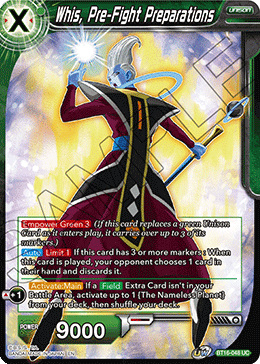 DBS Realm of the Gods BT16-048 Whis, Pre-Fight Preparations Foil