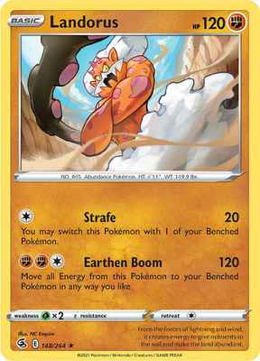 SWSH Fusion Strike 148/264 Landorus Reverse Holo